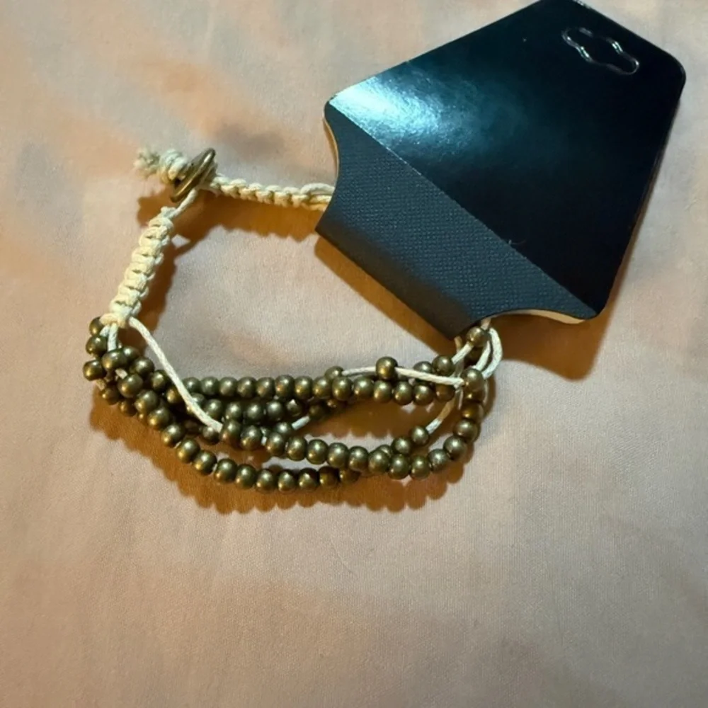 Bronze Beaded Bracelet NWT